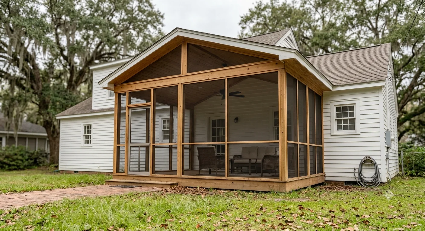 Screened porch in Mobile, Alabama